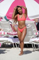 KARRUECHE TRAN in Bikini at a Beach in Miami 05/11/2019