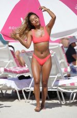 KARRUECHE TRAN in Bikini at a Beach in Miami 05/11/2019