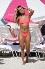 KARRUECHE TRAN in Bikini at a Beach in Miami 05/11/2019