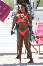 KARRUECHE TRAN in Bikini at a Beach in Miami 05/11/2019