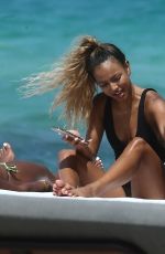 KARRUECHE TRAN in Swimsuit on the Beach in Miami 05/13/2019