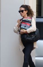 KATE BECKINSALE Having a Smoke Out in Los Angeles 05/21/2019