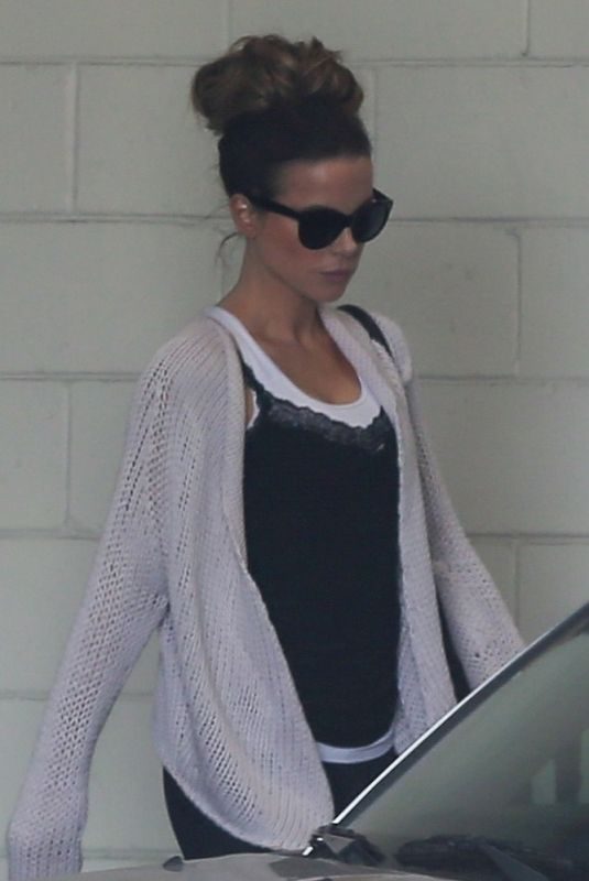 KATE BECKINSALE Leaves a Gym in Los Angeles 05/02/2019