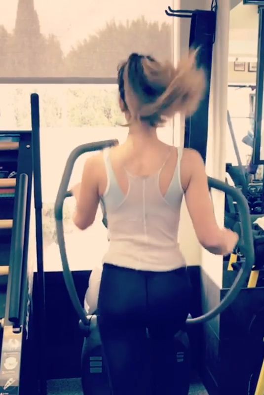 KATE BECKINSALE Workout at a Gym - Instagram Pictures and Video 05/28/2019
