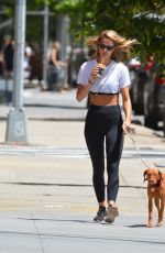 KATE BOCK and Kevin Love Out with Their Dog in New York 05/18/2019