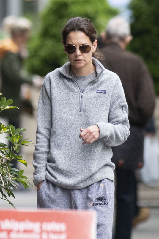 KATIE HOLMES Out and About in New York 05/09/2019