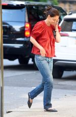 KATIE HOLMES Out and About in New York 05/28/2019