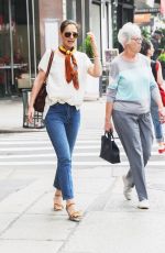 KATIE HOLMES Out for Lunch with Her Mom in New York 05/20/2019