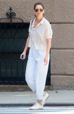 KATIE HOLMES Out in New York 05/15/2019