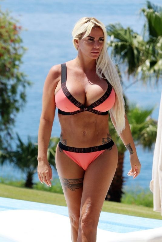 KATIE PRICE in Bikini at a Pool in Turkey 05/16/2019