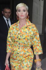 KATY PERRY Leaves Her Hotel in London 05/01/2019