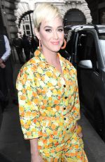 KATY PERRY Leaves Her Hotel in London 05/01/2019