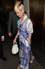 KATY PERRY Out for Dinner in London 04/30/2019