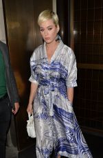 KATY PERRY Out for Dinner in London 04/30/2019