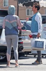 KATY PERRY Shopping at Brentwood Country Mart in Santa Monica 05/17/2019