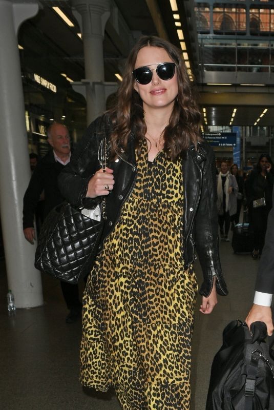 KEIRA KNIGHTLEY at Heathrow Airport in London 05/03/2019