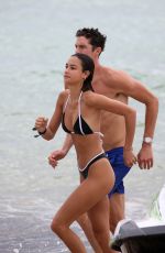 KELSEY MERRITT in Bikini at a Beach in Miami 05/14/2019