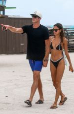 KELSEY MERRITT in Bikini on the Beach in Miami 05/15/2019