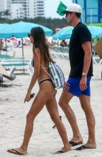 KELSEY MERRITT in Bikini on the Beach in Miami 05/15/2019