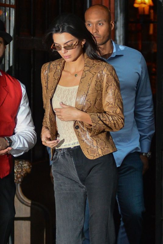 KENDALL JENNER Leaves Bowery Hotel in New York 05/09/2019