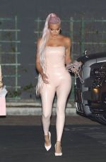 KHLOE KARDASHIAN in Tight Latex Night Out in West Hollywood 05/21/2019