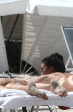 KHLOE TERAE and BRE TIESI in Bikinis at a Beach in Miami 05/29/2019