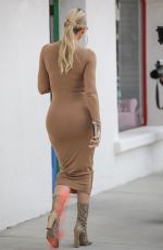 KIM and KHLOE KARDASHIAN in Bodycon Dresses Out in Malibu 05/03/2019