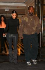 KIM KARDASHIAN and Kanye West Leaves Their Hotel in New York 05/07/2019