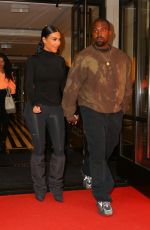 KIM KARDASHIAN and Kanye West Leaves Their Hotel in New York 05/07/2019
