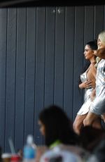 KIM KARDASHIAN and PARIS HILTON on the Set of Paris Hilton Video Shoot in West Hollywood 05/02/2019