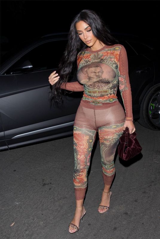 KIM KARDASHIAN at Travis Scott