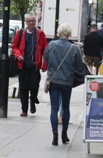 KIMBERLY WYATT in Double Denim Out in London 05/16/2019