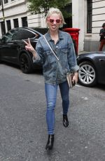 KIMBERLY WYATT in Double Denim Out in London 05/16/2019