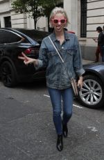 KIMBERLY WYATT in Double Denim Out in London 05/16/2019