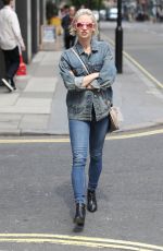 KIMBERLY WYATT in Double Denim Out in London 05/16/2019