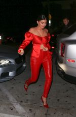 KYLIE JENNER Arrives for Dinner at Catch LA in West Hollywood 05/09/2019