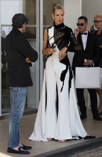 LADY VICTORIA HERVEY Leaves Hotel Martinez in Cannes 05/22/2019