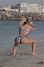 LAURA ANDERSON in Bikini at a Beach in Dubai 02/12/2019