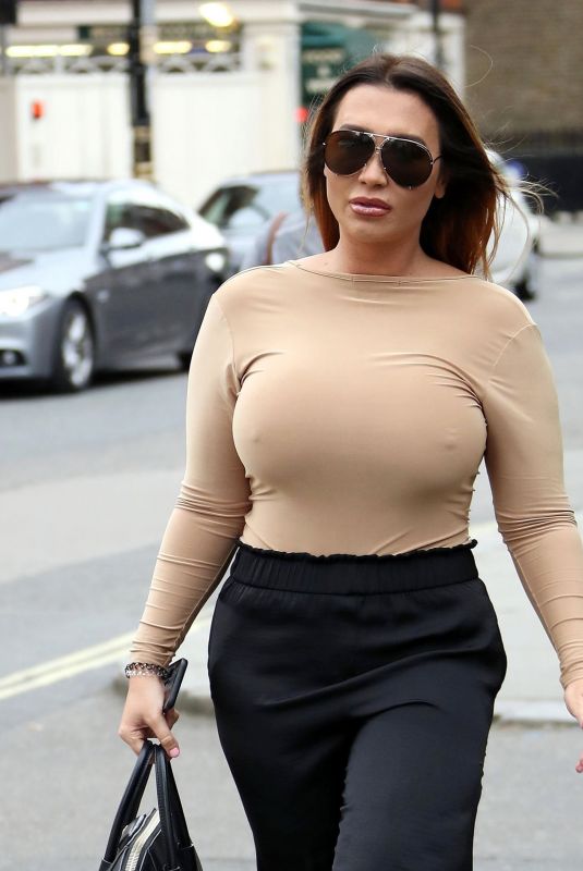 LAUREN GOODGER at a Hair Salon in London 05/27/2019