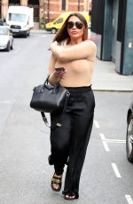 LAUREN GOODGER at a Hair Salon in London 05/27/2019