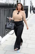 LAUREN GOODGER at a Hair Salon in London 05/27/2019