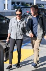 LEA MICHELE and Zandy Reich at LAX Airport in Los Angeles 05/28/2019