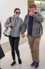 LEA MICHELE and Zandy Reich at LAX Airport in Los Angeles 05/28/2019