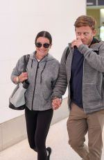 LEA MICHELE and Zandy Reich at LAX Airport in Los Angeles 05/28/2019