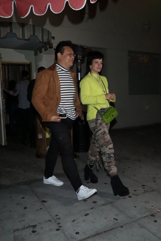LILY ALLEN Leaves Delilah in West Hollywood 05/16/2019