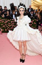 LILY COLLINS at 2019 Met Gala in New York 05/06/2019