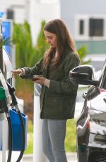 LILY COLLINS at a Gas Station in West Hollywood 05/09/2019