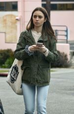 LILY COLLINS at a Gas Station in West Hollywood 05/09/2019