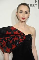 LILY COLLINS at Extremely Wicked, Shockingly Evil and Vile Screening at 2019 Tribeca Film Festival 05/02/2019