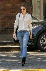 LILY COLLINS at Il Piccolino Italian Restaurant in West Hollywood 05/29/2019